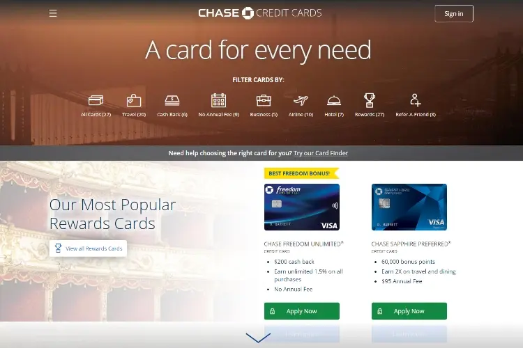 Chase Personal Cards