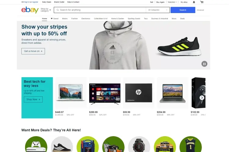 Best Alternatives of Amazon to Shop Online for Anything in 2023: eBay